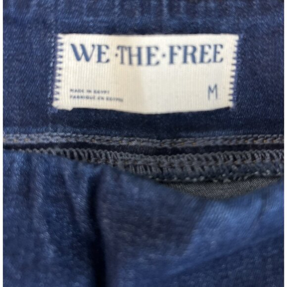 Free People We The Free In My Feelings Crop  Boot Jeans Navy Pull-On Pant-M - Picture 6 of 9